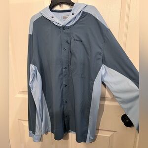 Simms Light Blue Bug Stopper Shirt
